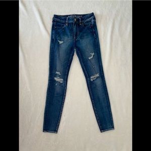 American Eagle distressed skinny jeans